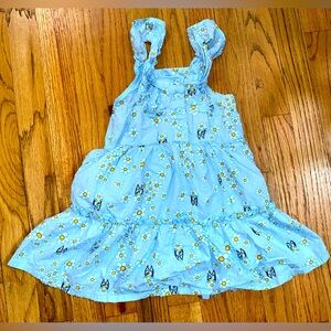 Bluey Daisy Dress Blue Sleeveless | Toddler Girls Size 4T